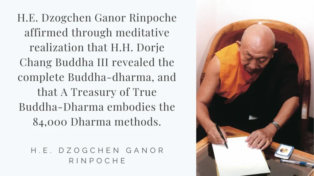 Recognitions & Congratulations to H.H. Dorje Chang Buddha III