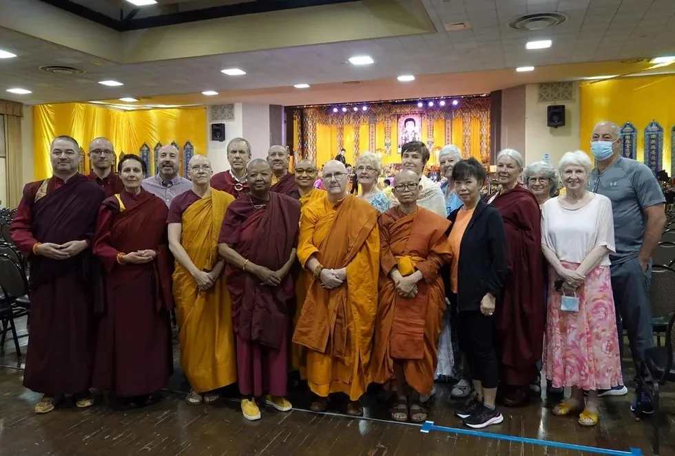 Venerable Pannavati, some of her students, and other attendees at the Dharma Assembly, Photo by Joyce Lee